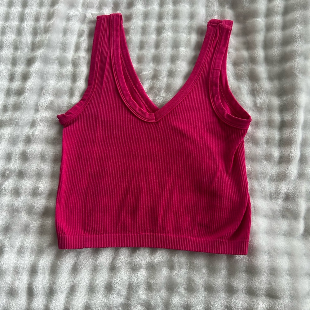 Rue21 Fuchsia Ribbed Tank Top